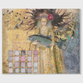  Vissen Vrouw Gothic Classic Cadeaupapier (Vlak)