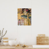  Vissen Vrouw Gothic Classic Poster (Keuken)