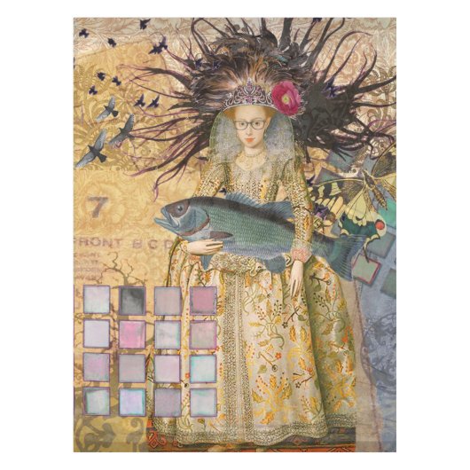  Vissen Vrouw Gothic Classic Tafelkleed (Voorkant)