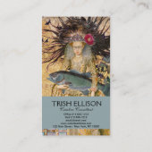 Vissen Vrouw Gothic Classic Visitekaartje (Achterkant)
