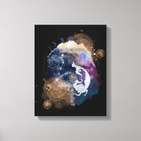 Vissen Zodiac bloem muur kunst voor verjaardagscad
