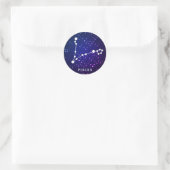 Vissen Zodiac Constellation Design Ronde Sticker (Tas)