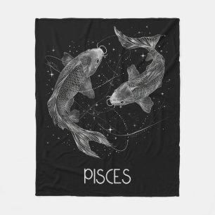 Vissen Zodiac Constellation Fleece Deken