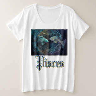 Vissen Zodiac Grote Maat T-shirt