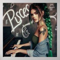 Vissen Zodiac Musician Piano