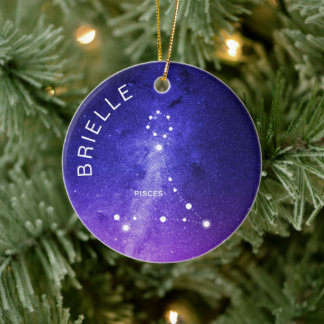 Vissen Zodiac Ornament Gepersonaliseerde Zodiac Gi