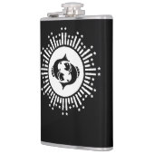 Vissen Zodiac Symbool met Hemelse Starburst Heupfles (Links)