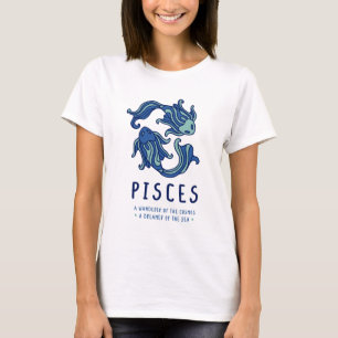 Vissen Zodiac T-Shirt - Een dromer uit de diepte