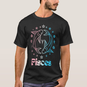 Vissen Zodiac Teken Transgender Astrologie LGB T-shirt