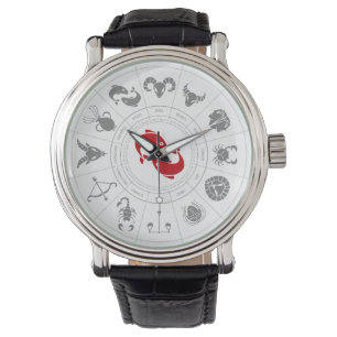 Vissen Zodiac verjaardagscadeau Horloge