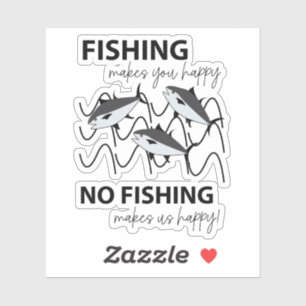 Vissen zwemmen in water Gevist Sticker