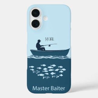Vissend, blauw iPhone 16 hoesje