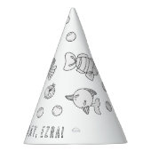 Vissendag - Kleur je eigen partijgenoot Pet Feesthoedjes (Rechts)