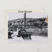 Vissende  Algerije Philippeville, 1912 Briefkaart (Voorkant / Achterkant)