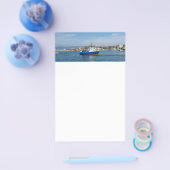 Vissende boot die naar het zee gaat flyer (Enkel)