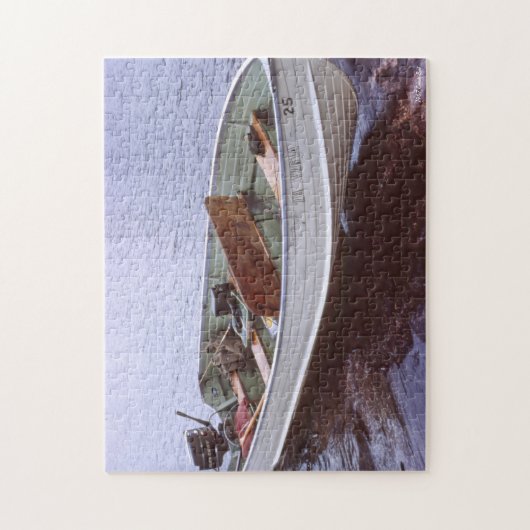  Vissende boot Legpuzzel (Verticaal)