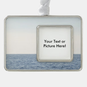 Vissende boot verzilverd kader ornament