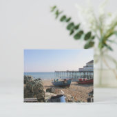 Vissende boten bij Bognor Regis Sussex UK Briefkaart (Staand voorkant)