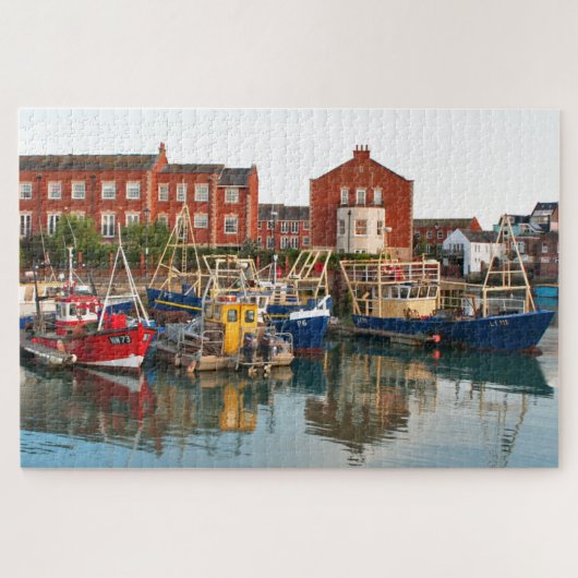 Vissende boten, Portsmouth, Engeland 2 Legpuzzel (Horizontaal)