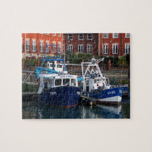 Vissende boten, Portsmouth, Engeland Legpuzzel