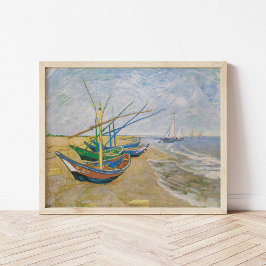 Vissende boten | Vincent Van Gogh Poster