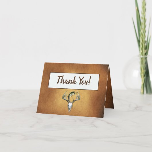 Vissende jacht bedankkaart (Voorkant)