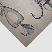  Vissende Lures over de ontkoppeling van Sepia Tissuepapier (Detail)