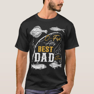 Vissende Papa Visser Ofishally Beste Papa Ooit T-shirt