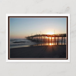 Vissende Pier Aglow Briefkaart