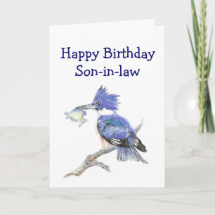 Vissende schoonzoon van Birthday Humor The Kingfis Kaart