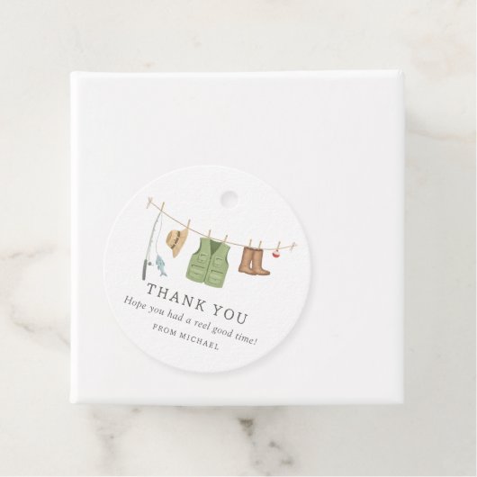 Vissende vaderdag bedankjes labels (In situ)