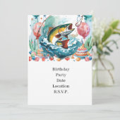 Vissende vaderdag kaart (Staand voorkant)