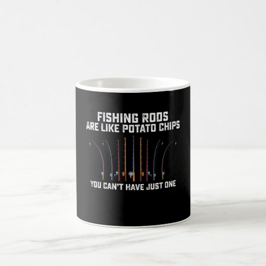 Vissenhengels zijn als chips je kan niet stoppen b koffiemok (Center)