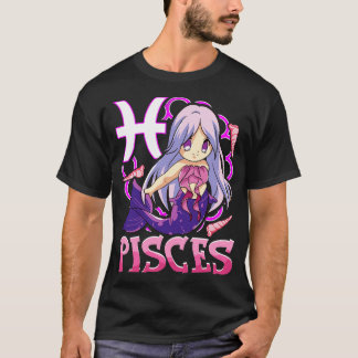 VissenKawaii Februari Maart Verjaardag Zodiac T-shirt