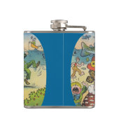 vissenkloon Vist vun Label-langs fles Heupfles (Achterkant)