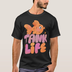 Vissenkom Leven (Paars) T-shirt