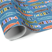 Vissenpatroonpakpapier Cadeaupapier (Rol Hoek)