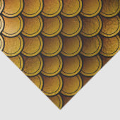 Vissenscalen op Oranje/gele ontkoppeling Tissuepapier (Detail)