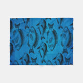 Vissenvisser  fleece deken (Voorkant (Horizontaal))