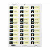 Visser bij Sunset Vist Business Label (Full Sheet)