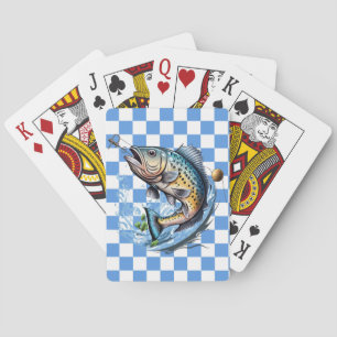 Visser Blauw Schotland Pokerkaarten