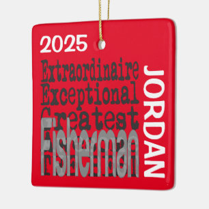 Visser Buitengewoon DOUANE Keramisch Ornament