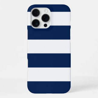 Visser esthetische blauw gestreept iPhone 16 pro max hoesje