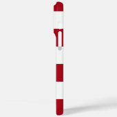 Visser esthetische rode gestreepte Case-Mate iPhone case (Achterkant / Links)