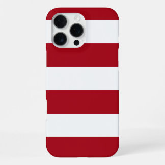 Visser esthetische rode gestreepte iPhone 16 pro max hoesje