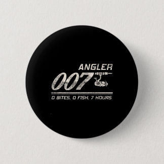 Visser grap Vader Grootvader Hengelaar 007 Grappig Ronde Button 5,7 Cm