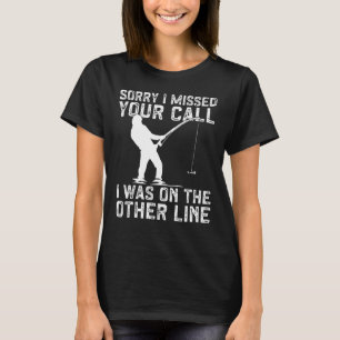 Visser Grappige Visser Ik Was Op De Andere Lijn Vi T-shirt