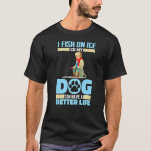 Visser Hond - Ijsvissen Premium T-shirt