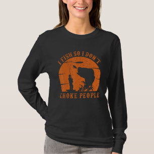 Visser Ik Vis Zodat Ik Mensen Niet Verstik Grappig T-shirt