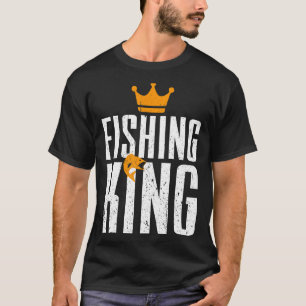 Visser Koning Grappige Visser Aquatische Liefhebbe T-shirt